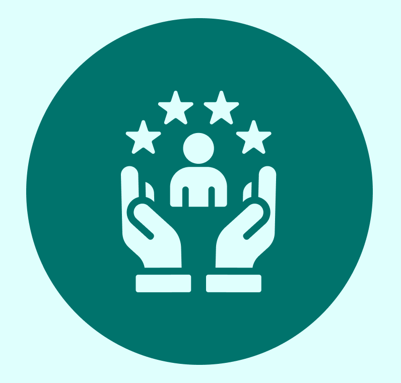 Icon representing Customer satisfaction