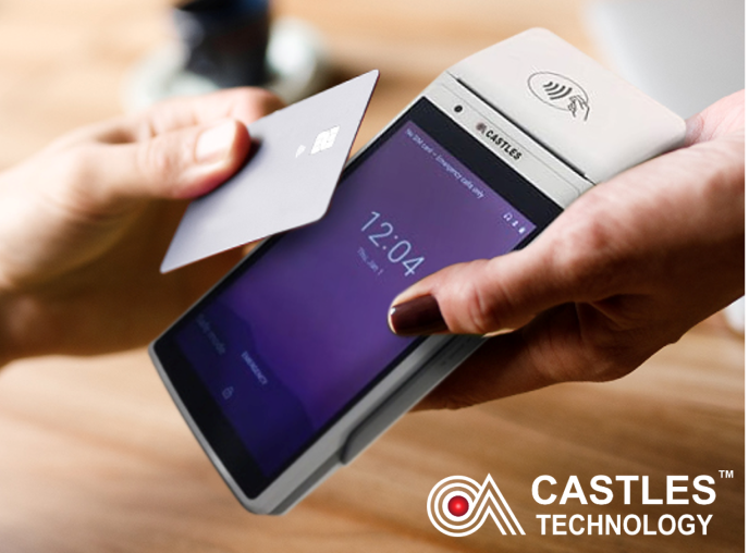 Person using a credit card for payment